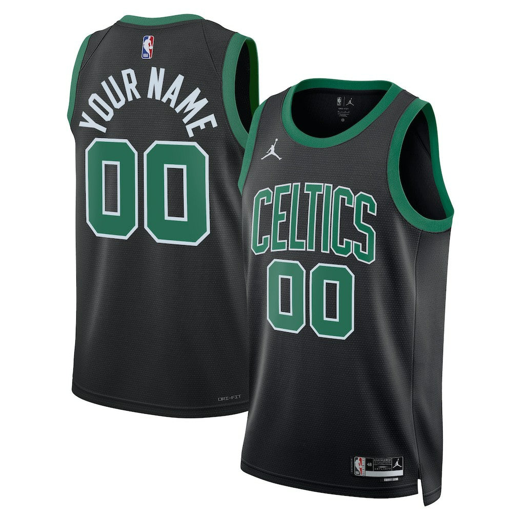 NBA - Boston Celtics Jordan Brand Unisex 2022/23 Swingman Custom Jersey - Statement Edition - Black