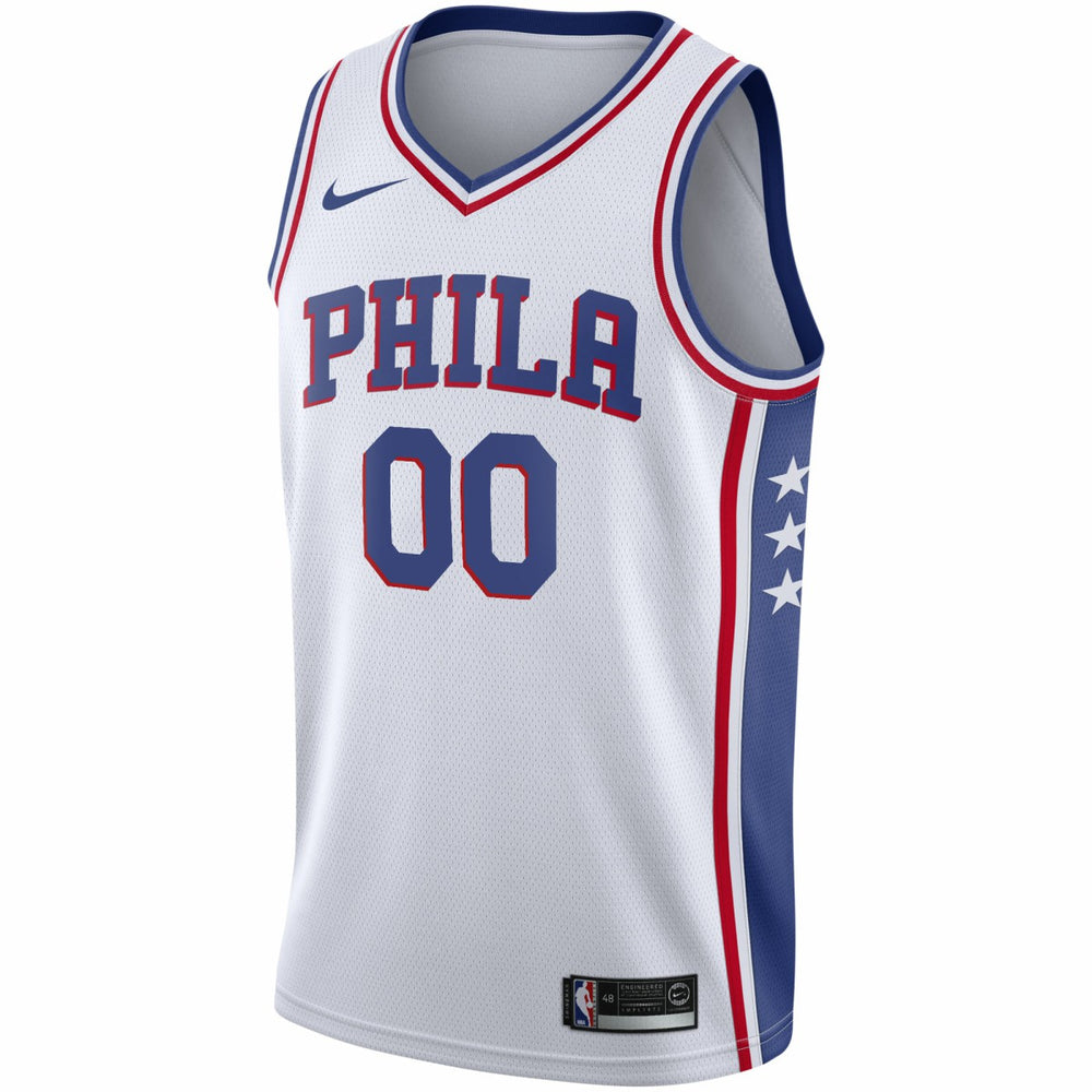Nike - Philadelphia 76ers 2020/21 Swingman Custom Jersey - Association Edition - White