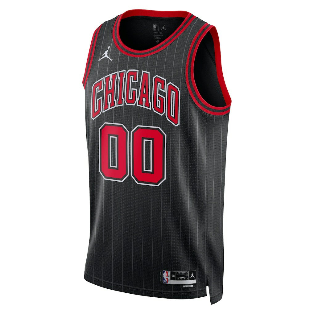 NBA - Chicago Bulls Jordan Brand Unisex 2022/23 Swingman Custom Jersey - Statement Editi- Black