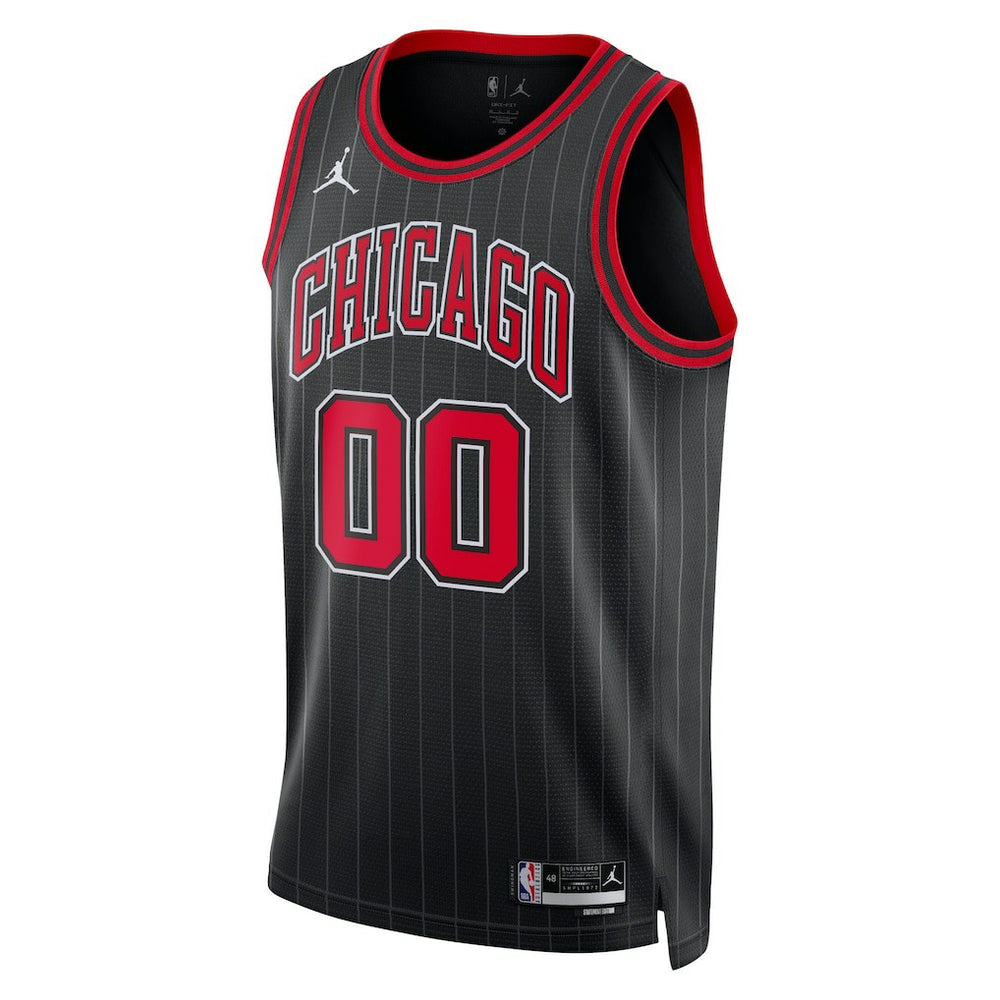 NBA - Chicago Bulls Jordan Brand Unisex 2022/23 Swingman Custom Jersey - Statement Editi- Black