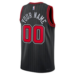 NBA - Chicago Bulls Jordan Brand Unisex 2022/23 Swingman Custom Jersey - Statement Editi- Black