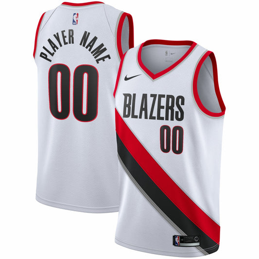Portland Trail Blazers 2020/21 Swingman Custom Jersey - Association Edition - White | NBA Jerseys