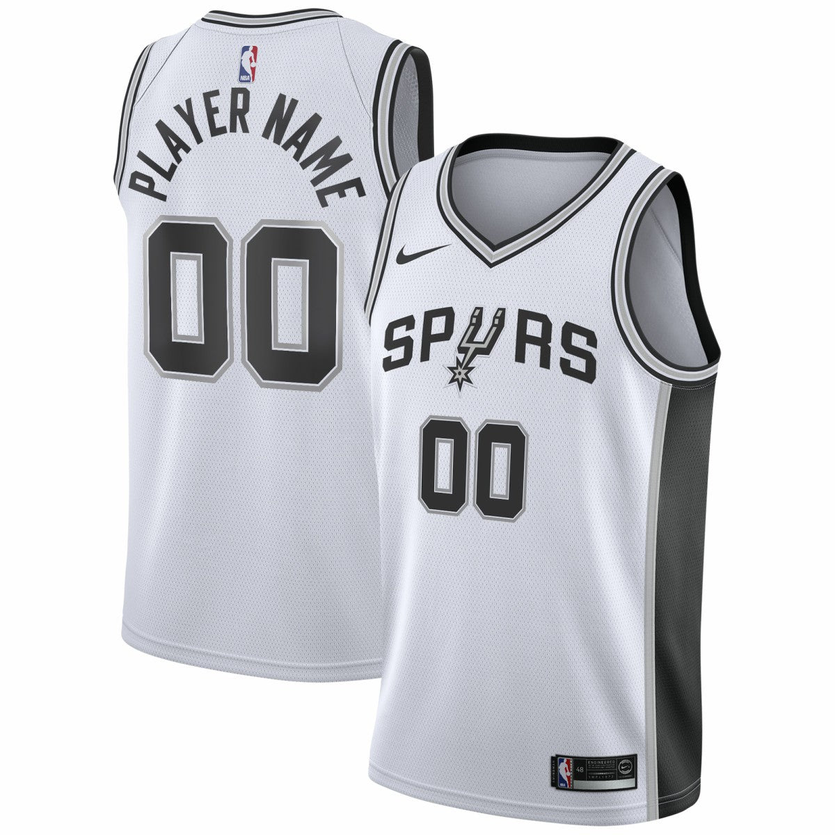 San Antonio Spurs 2020/21 Swingman Custom Jersey - Association Edition - White | NBA Jerseys