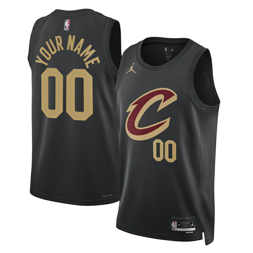 NBA - Cleveland Cavaliers Jordan Brand Unisex 2022/23 Swingman Custom Jersey - Statement Editi- Black