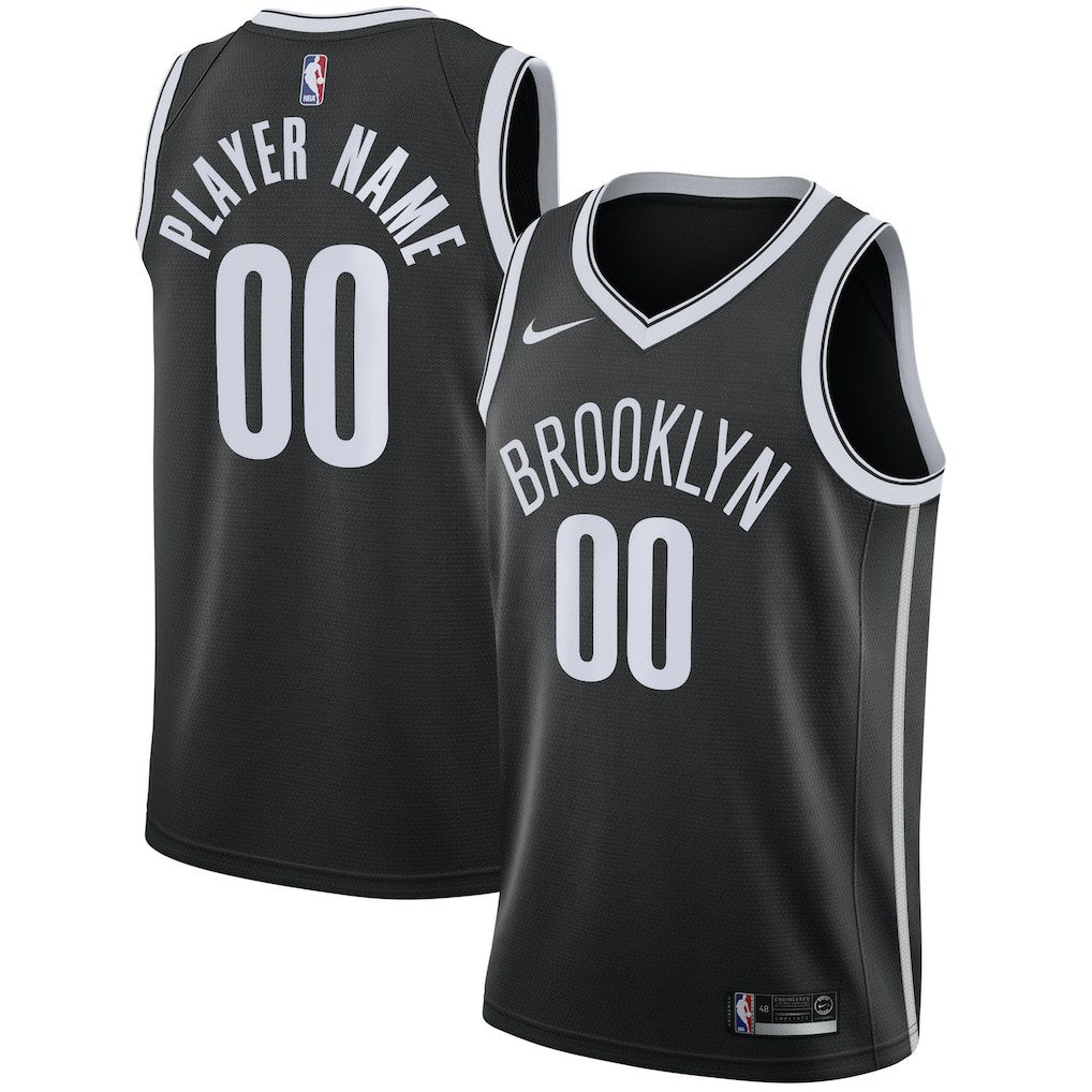 Nike - Brooklyn Nets 2020/21 Swingman Custom Jersey - Icon Edition - Black