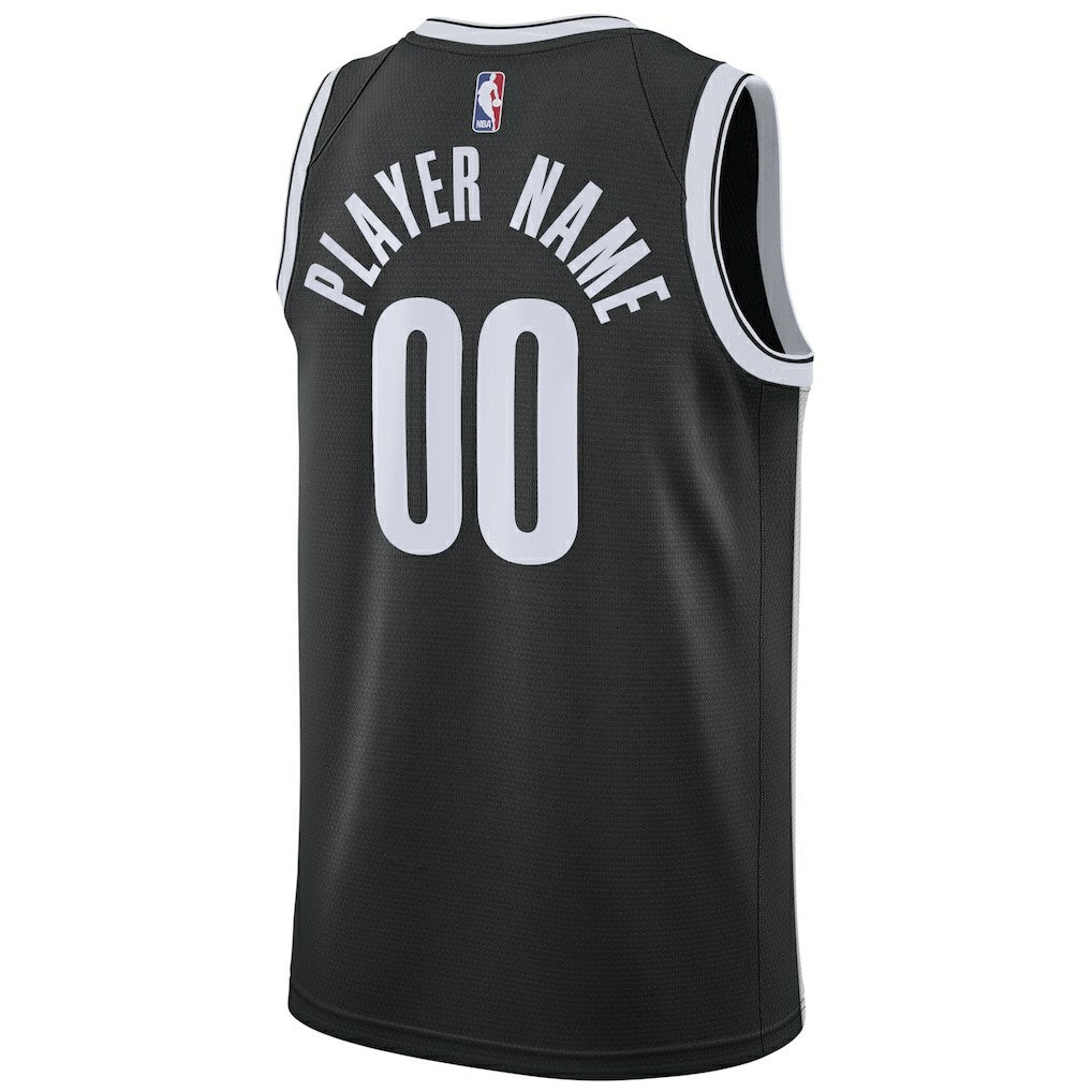 Nike - Brooklyn Nets 2020/21 Swingman Custom Jersey - Icon Edition - Black
