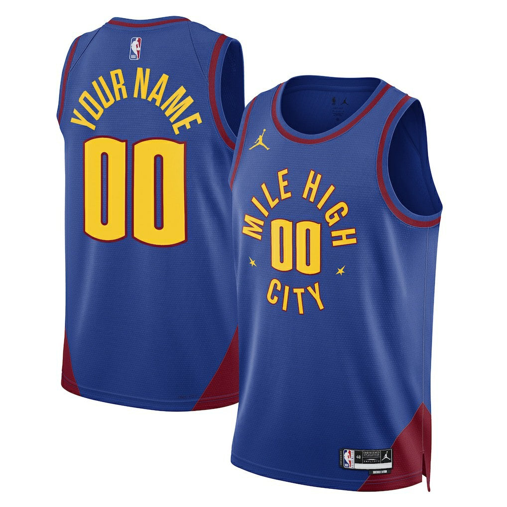 NBA - Denver Nuggets Jordan Brand Unisex 2022/23 Swingman Custom Jersey - Statement Editi- Blue