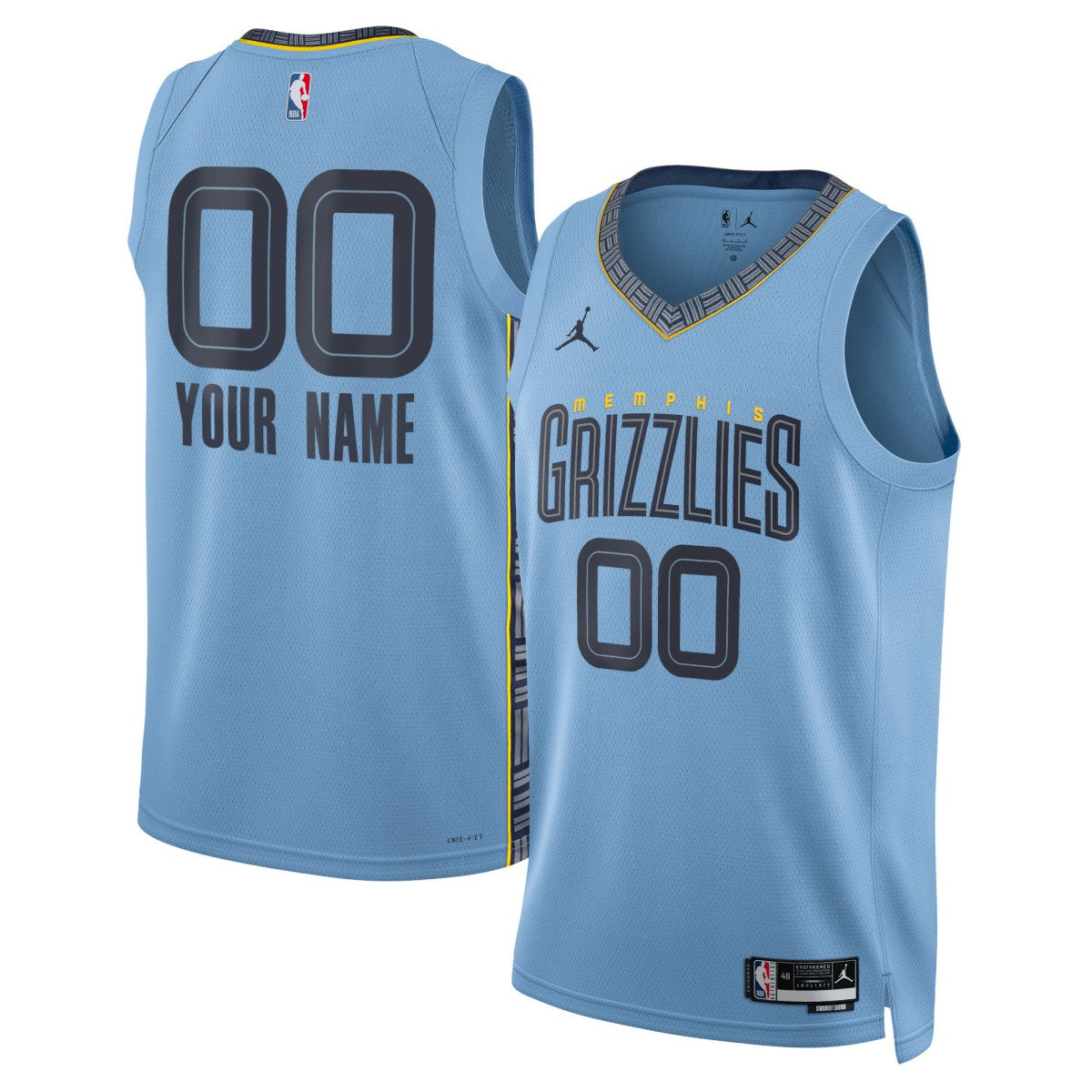 NBA - Memphis Grizzlies Jordan Brand Unisex 2022/23 Swingman Custom Jersey - Statement Edition - Blue