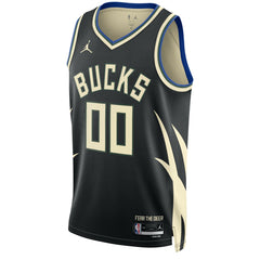 NBA - Milwaukee Bucks Jordan Brand Unisex 2022/23 Swingman Custom Jersey - Statement Edition - Black