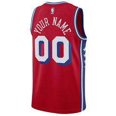 NBA - Philadelphia 76ers Jordan Brand Unisex 2022/23 Swingman Custom Jersey - Statement Edition - Red