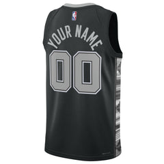 NBA - San Antonio Spurs Jordan Brand Unisex 2022/23 Swingman Custom Jersey - Statement Edition - Black