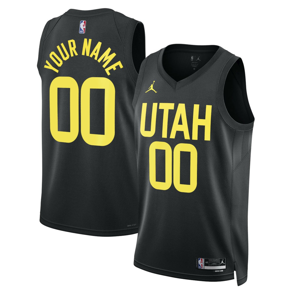 NBA - Utah Jazz Jordan Brand Unisex 2022/23 Swingman Custom Jersey - Statement Edition - Black