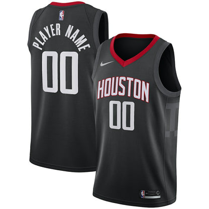 Houston Rockets Swingman Custom Jersey Black - Statement Edition | NBA Jerseys