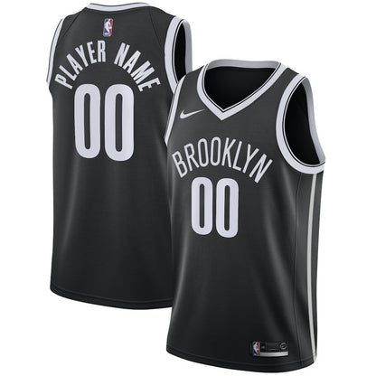 Brooklyn Nets Swingman Custom Jersey Black - Icon Edition | NBA Jerseys