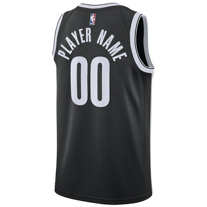 Brooklyn Nets Swingman Custom Jersey Black - Icon Edition | NBA Jerseys