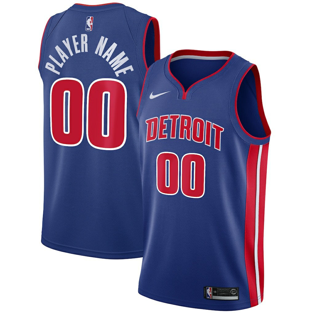 Detroit Pistons Swingman Custom Jersey Blue sale - Icon Edition | NBA Jerseys