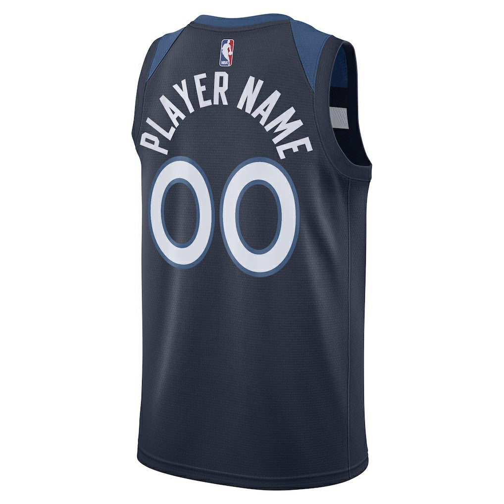 Minnesota Timberwolves Swingman Custom Jersey Navy - Icon Edition | NBA Jerseys