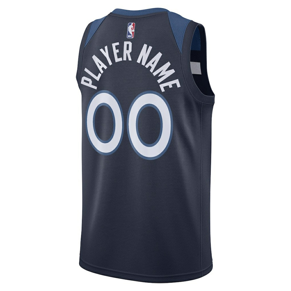 Nike - Minnesota Timberwolves Swingman Custom Jersey Navy - Icon Edition