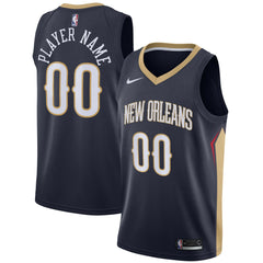 Nike - New Orleans Pelicans Swingman Custom Jersey Navy - Icon Edition