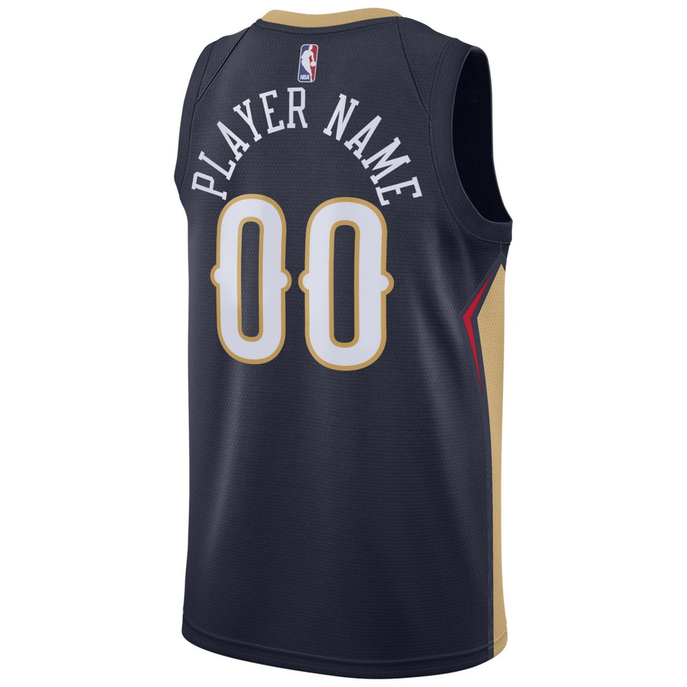 Nike - New Orleans Pelicans Swingman Custom Jersey Navy - Icon Edition