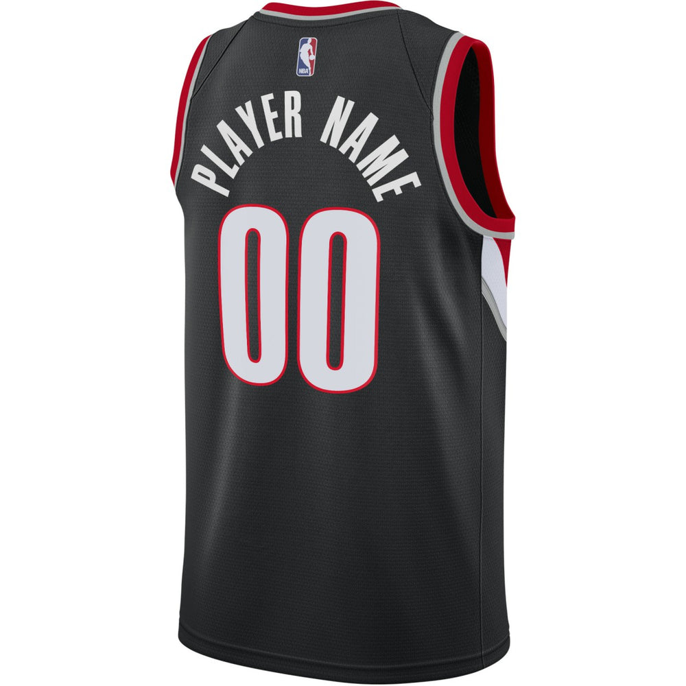 Nike - Portland Trail Blazers Swingman Custom Jersey Black - Icon Edition