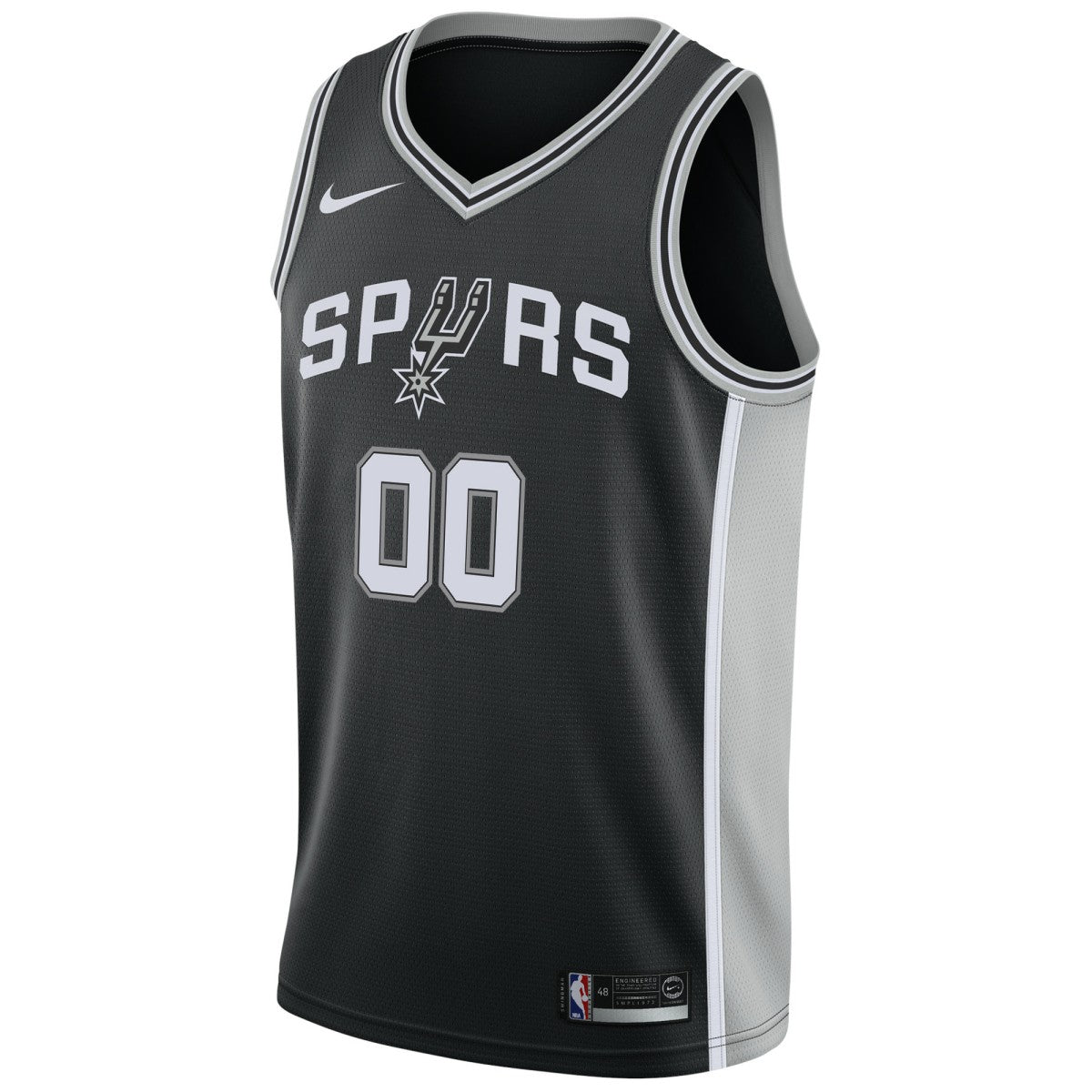 San Antonio Spurs Swingman Custom Jersey Black - Icon Edition | NBA Jerseys