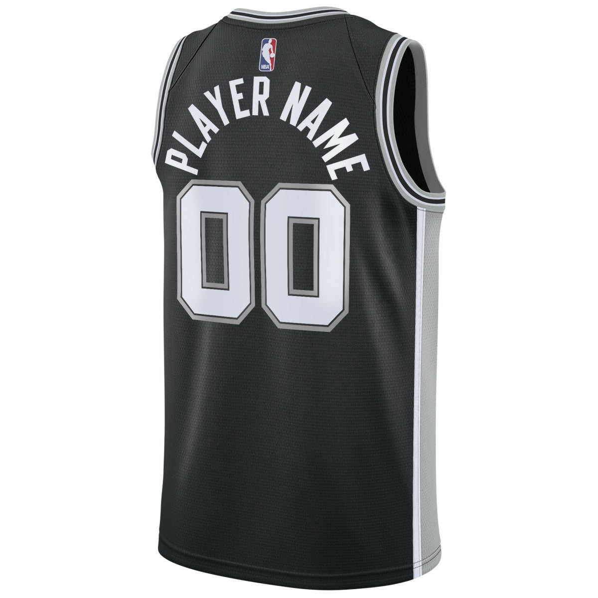 San Antonio Spurs Swingman Custom Jersey Black - Icon Edition | NBA Jerseys
