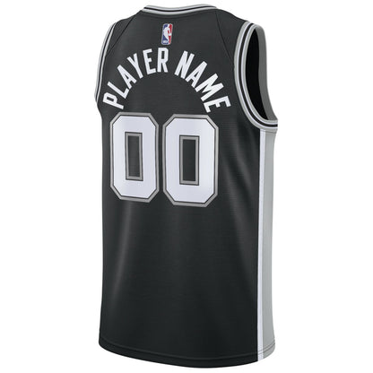 San Antonio Spurs Swingman Custom Jersey Black - Icon Edition | NBA Jerseys