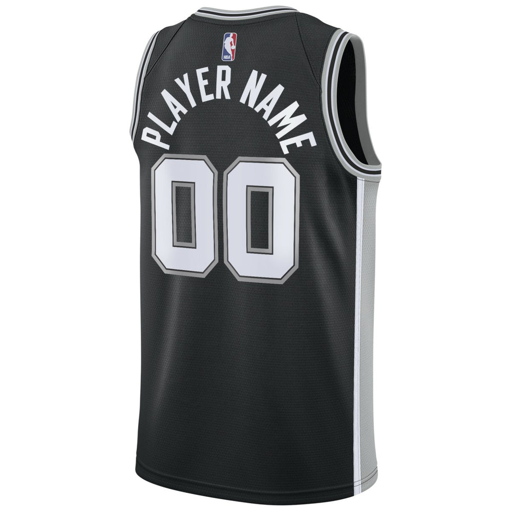 Nike - San Antonio Spurs Swingman Custom Jersey Black - Icon Edition