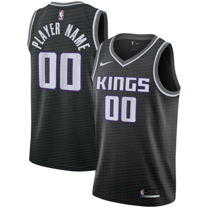 Sacramento Kings Swingman Custom Jersey Black - Statement Edition | NBA Jerseys