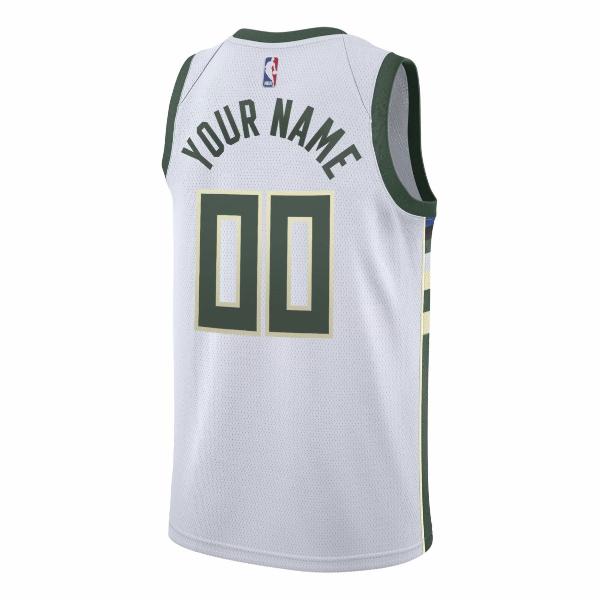 Nike - Milwaukee Bucks Swingman Custom Jersey White - Association Edition