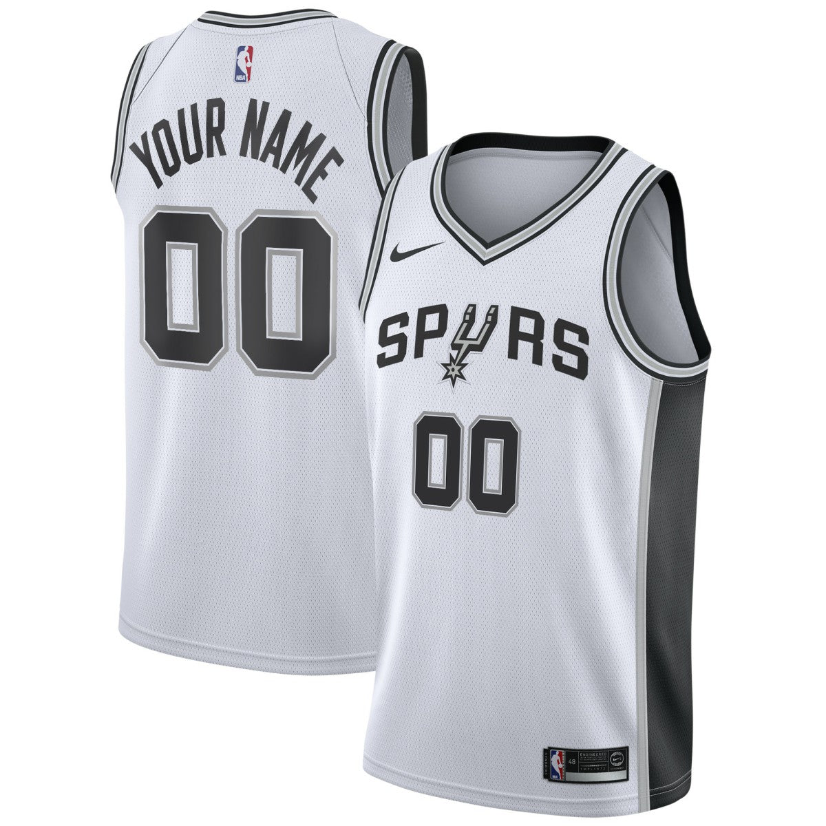 San Antonio Spurs Custom Swingman Jersey White - Association Edition | NBA Jerseys