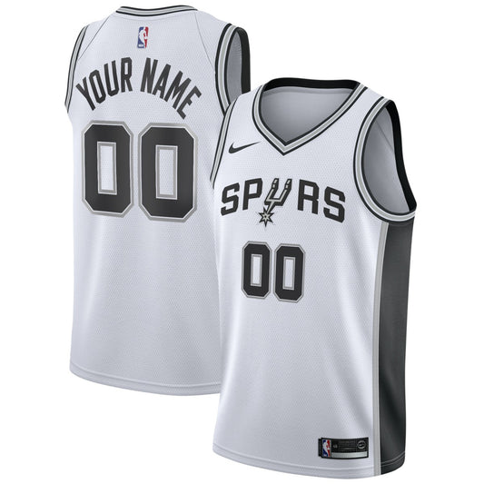 San Antonio Spurs Custom Swingman Jersey White - Association Edition | NBA Jerseys