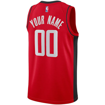 Houston Rockets Custom Swingman Jersey - Icon Edition - Red | NBA Jerseys
