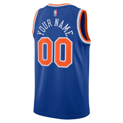 Nike - New York Knicks Unisex Swingman Custom Jersey Blue - Icon Edition
