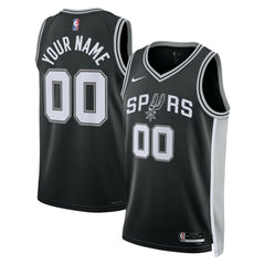 Nike - San Antonio Spurs Unisex Swingman Custom Jersey Black - Icon Edition