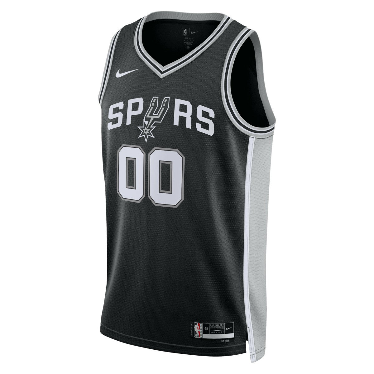 Nike - San Antonio Spurs Unisex Swingman Custom Jersey Black - Icon Edition