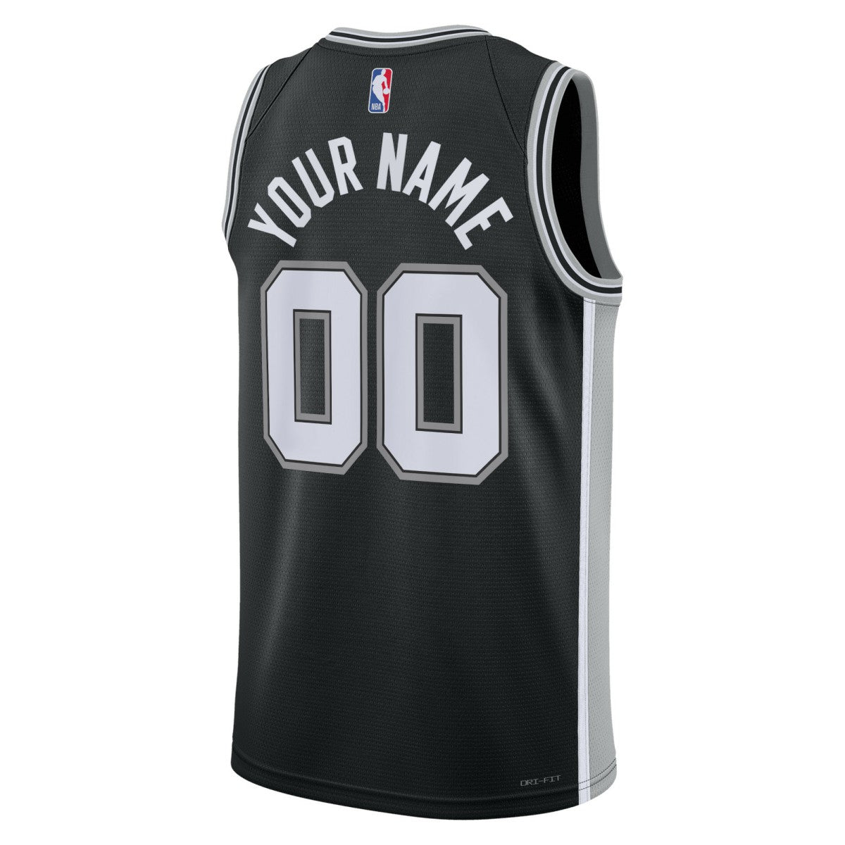 Nike - San Antonio Spurs Unisex Swingman Custom Jersey Black - Icon Edition