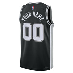 Nike - San Antonio Spurs Unisex Swingman Custom Jersey Black - Icon Edition