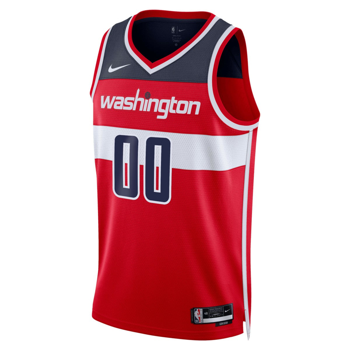 Nike - Washington Wizards Unisex Swingman Custom Jersey Red - Icon Edition