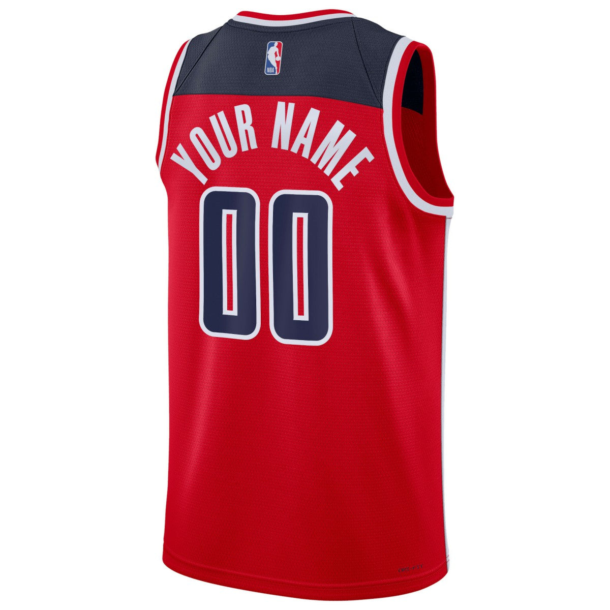 Nike - Washington Wizards Unisex Swingman Custom Jersey Red - Icon Edition