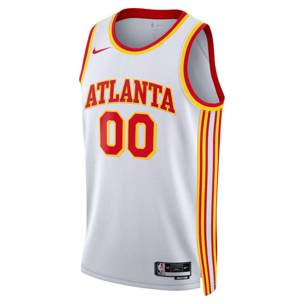 Atlanta Hawks Unisex Swingman Custom Jersey White - Association Edition | NBA Jerseys