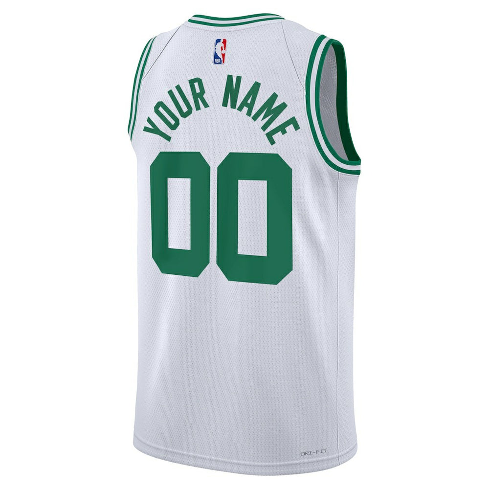 Nike - Boston Celtics Unisex Swingman Custom Jersey White - Association Edition
