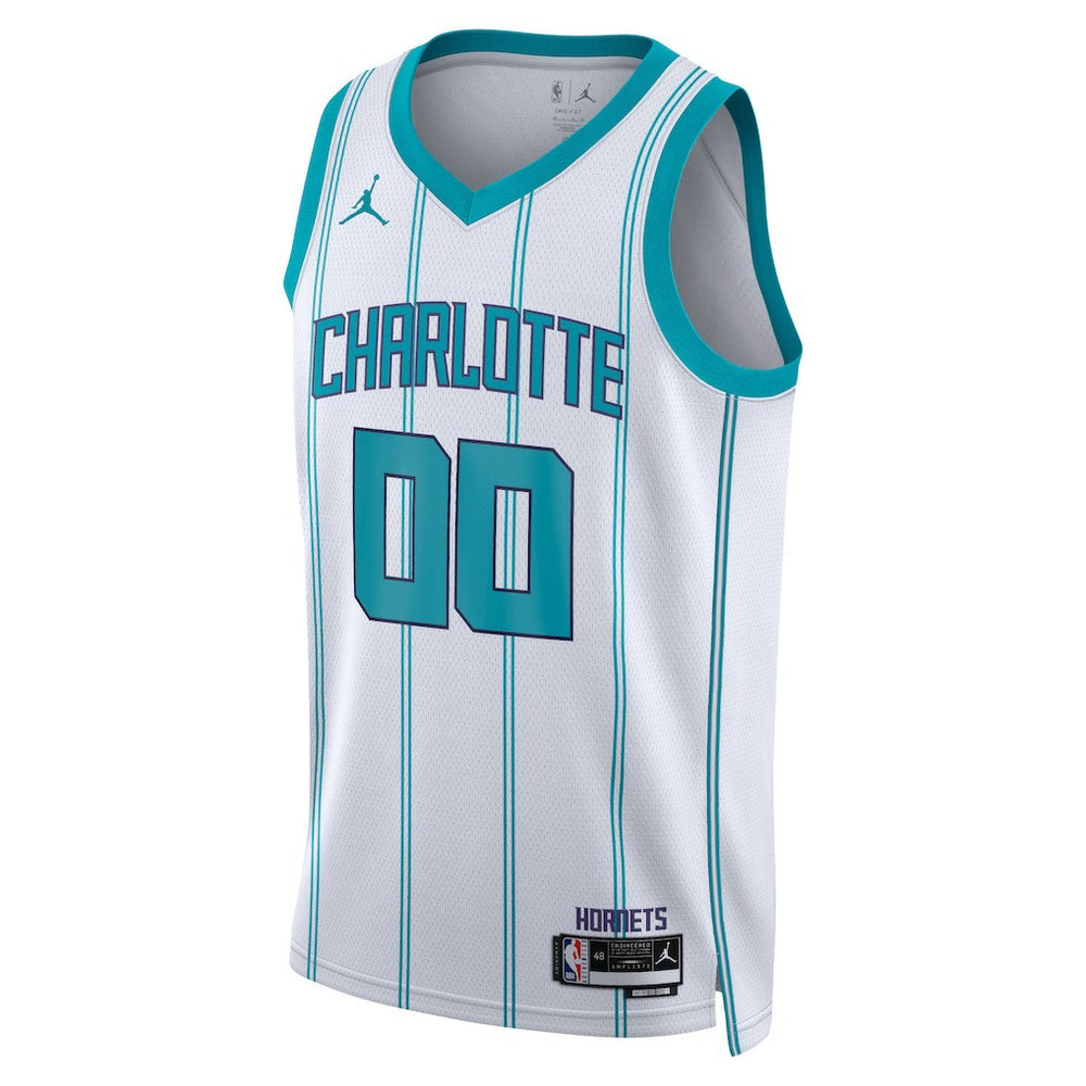 NBA - Charlotte Hornets Jordan Brand Unisex Swingman Custom Jersey White - Association Edition