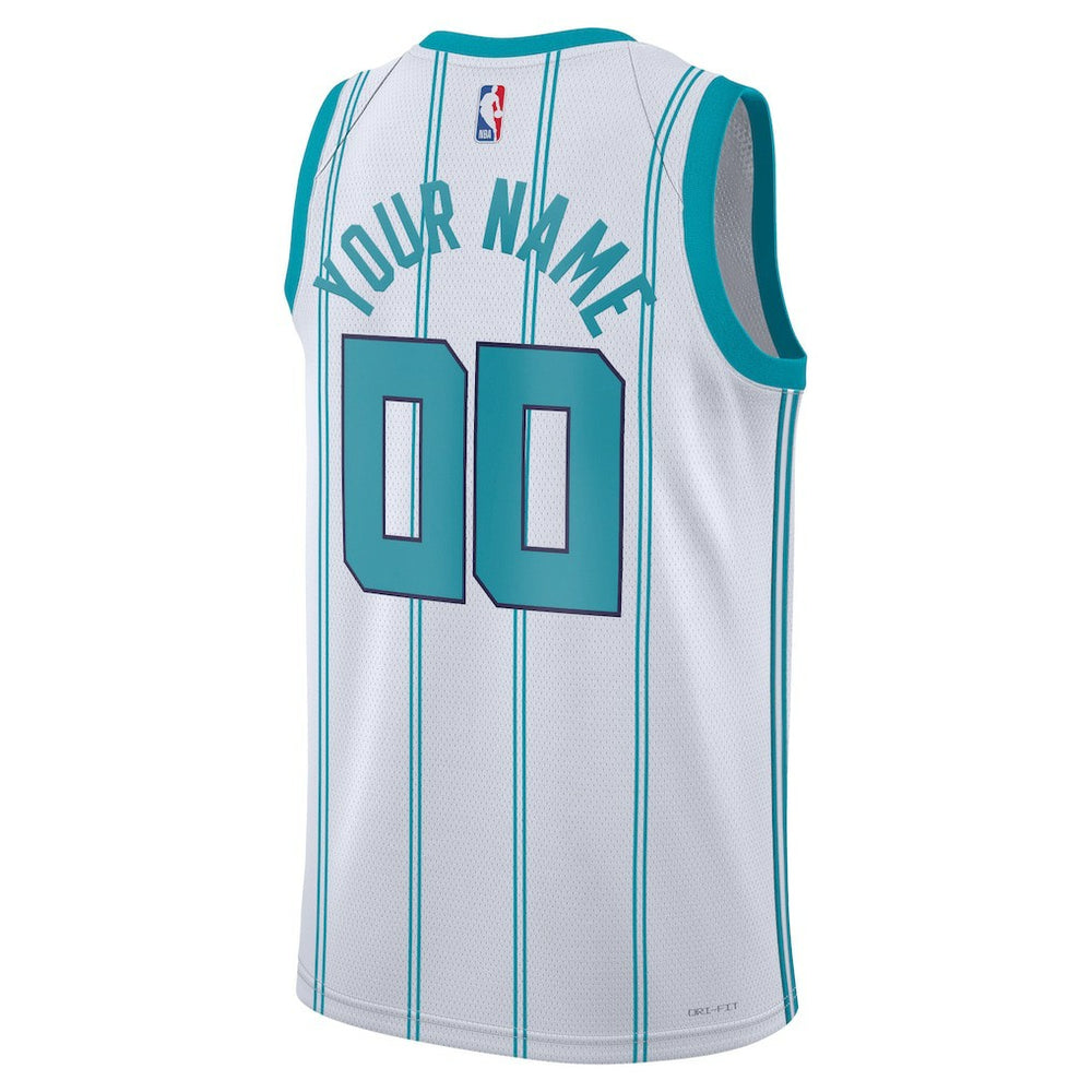 NBA - Charlotte Hornets Jordan Brand Unisex Swingman Custom Jersey White - Association Edition