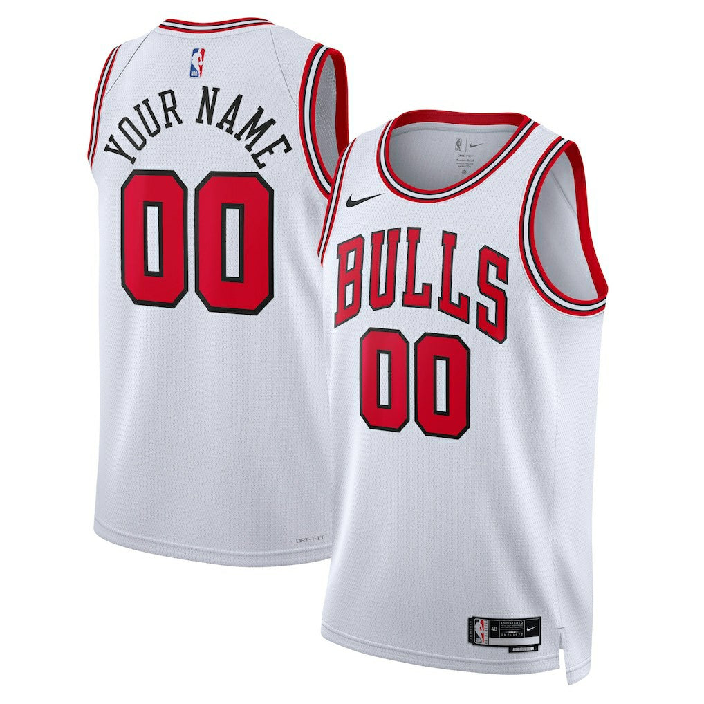 Nike - Chicago Bulls Unisex Swingman Custom Jersey White - Association Edition