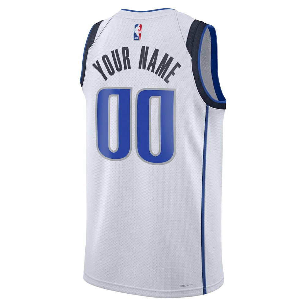 Nike - Dallas Mavericks Unisex Swingman Custom Jersey White - Association Edition