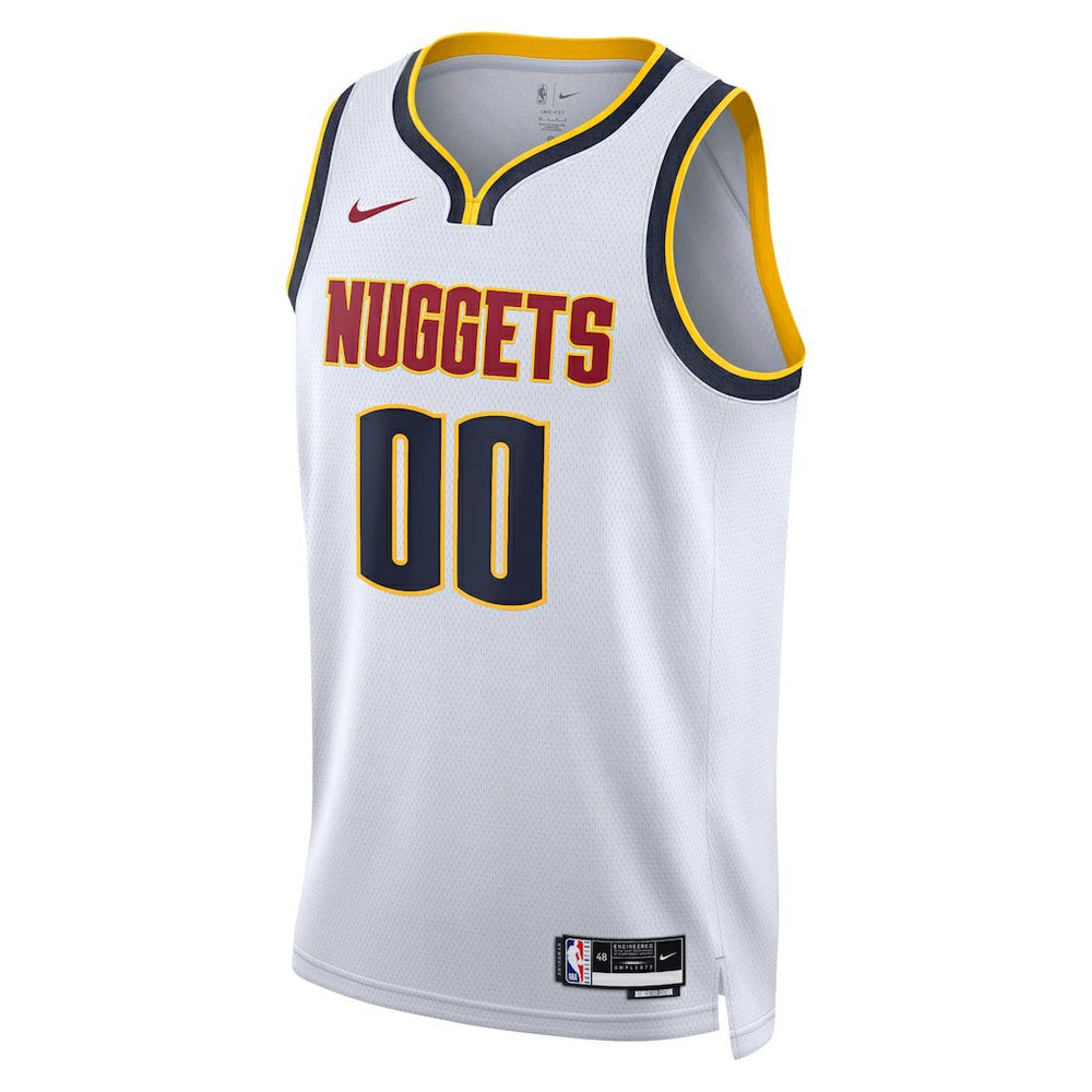 Nike - Denver Nuggets Unisex Swingman Custom Jersey White - Association Edition