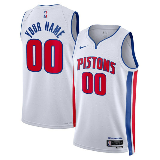 Detroit Pistons Unisex Swingman Custom Jersey White sale - Association Edition | NBA Jerseys