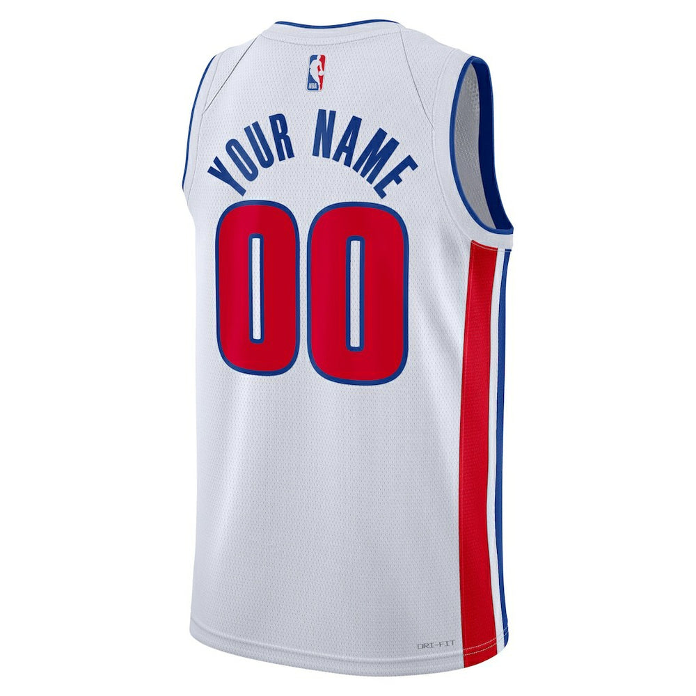 Nike - Detroit Pistons Unisex Swingman Custom Jersey White - Association Edition